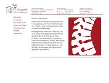 Tablet Screenshot of orthopaedie-in-blankenese.de